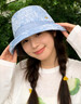 CACUSS遮陽(yáng)帽女士夏季太陽(yáng)帽甜美顯臉小牛仔漁夫帽休閑帽子女 冰雪湖 曬單實(shí)拍圖