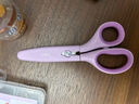得力（deli）兒童剪刀剪子手工小學(xué)生剪刀剪紙安全圓頭美工小剪刀文具一年級幼兒園3-6歲 綠色6021 曬單實(shí)拍圖