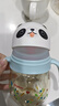 貝親奶瓶水杯吸管杯防嗆防漏喝水喝奶ppsu兒童學(xué)飲杯 熊貓吸管杯12月+ 300ml 曬單實(shí)拍圖