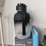 京東京造噸噸桶  運動(dòng)水壺大容量tritan水杯外出方便攜帶 黑白漸變1.6L 曬單實(shí)拍圖