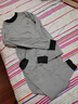 貓人兒童內衣套裝純棉男童秋衣秋褲半高領(lǐng)青少年打底內衣 淺灰 160 曬單實(shí)拍圖