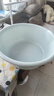 雙耳洗臉盆家用加大加厚防滑寬邊寶寶嬰兒洗澡盆43cm47cm56cm規格 臉盆特大號56cm*1藍色 曬單實(shí)拍圖