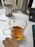 雅集茶杯耐高溫加厚玻璃茶杯不銹鋼胡桃木杯蓋茶具茶水分離杯 曬單實(shí)拍圖
