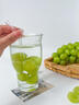 心楠ins風(fēng)網(wǎng)紅寬口玻璃杯果汁杯冰美式咖啡杯酒杯啤酒杯飲品飲料杯子 透明果茶玻璃杯 400ml 曬單實(shí)拍圖