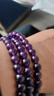 石玥珠寶精品6mm天然紫水晶手鏈銀貔貅轉運珠九紫離火手串男女士款禮物 曬單實(shí)拍圖