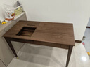 盤(pán)柁（pantuo）實(shí)木書(shū)桌北美黑胡桃木家用電腦桌北歐簡(jiǎn)約現代書(shū)房辦公桌帶抽屜 FAS北美黑胡桃木單書(shū)桌150*70*76cm 曬單實(shí)拍圖