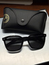 雷朋（RayBan）太陽(yáng)鏡CORE系列方形潮流眼鏡男女款送禮禮盒0RB4392D601/8766 曬單實(shí)拍圖