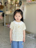 英氏（YEEHOO）兒童衣服女童夏季短袖T恤針織卡通薄款上衣圓領(lǐng)可愛(ài)百搭上裝 雛菊漫野 110 cm 曬單實(shí)拍圖