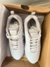 安踏女鞋運動(dòng)鞋女春季皮面跑步鞋媽媽運動(dòng)鞋輕便軟底旅游鞋休閑鞋 【皮面防潑水】安踏白/淡灰 37.5 曬單實(shí)拍圖