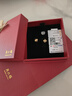 周六福愛(ài)心四葉草黃金耳釘女足金生日禮物計價(jià)A0921140 約1.24g 一對 曬單實(shí)拍圖