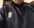 回力（Warrior）棉質(zhì)衛衣男春秋男士運動(dòng)衣服青少年寬松半拉鏈立領(lǐng)外套 藏青 XL 曬單實(shí)拍圖