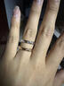 萊紳通靈情侶戒指一對鉆戒男女結婚女戒情侶對戒愛(ài)的加冕禮物 18k玫瑰金 13號 曬單實(shí)拍圖