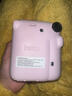富士（FUJIFILM）instax  mini12 一次成像 立拍立得相機 mini12 淺櫻粉 套餐四（官方標配+水晶殼+肩帶+白邊相紙10張） 曬單實(shí)拍圖