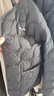 坦博爾羽絨服女短款V領(lǐng)秋冬百搭保暖內膽外套TB5330152A 黑色170 曬單實(shí)拍圖