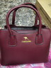 真皮手提包牛皮大容量斜挎包2025新款包包送媽媽包女士女包大 酒紅色 曬單實(shí)拍圖