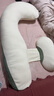 babycare孕婦枕護腰側睡U型靠枕芯 多功能托腹抱枕 砂石抹茶 曬單實(shí)拍圖