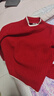 班尼路（Baleno）女童紅色毛衣2025秋冬新年款針織衫兒童拜年服上衣女孩過(guò)年衣服冬 曬單實(shí)拍圖