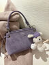 南風(fēng)Chio2nd春山溪谷手提包包女2026新款紫色簡(jiǎn)約通勤單肩斜挎包 紫色 今日拍下送小狗掛件一個(gè) 曬單實(shí)拍圖