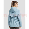 迪桑特（DESCENTE）迪桑特WOMEN’S RUNNING系列女士抽繩收腰梭織外套新品 SB-天藍色 L (170/88A) 曬單實(shí)拍圖