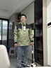 JEEP SPIRIT吉普沖鋒衣羽絨服三合一男女士外套男團購情侶夾克衣服男裝登山服 抹茶綠-抓絨內膽三合一 男女同款鋒衣 S (建議120-135斤） 曬單實(shí)拍圖