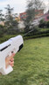 漫叮熊電動(dòng)脈沖水槍噴水玩具3-6-12歲兒童打水仗呲水玩具自動(dòng)吸水大容量 大號【珍珠白  脈沖版】手動(dòng)裝水 套餐一 【單電池標配版】送護目鏡 曬單實(shí)拍圖