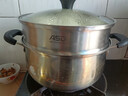 愛(ài)仕達（ASD）湯鍋 304不銹鋼小蒸鍋 帶蒸屜燉煮鍋 24CM燃氣電磁爐通用奶鍋B1-Z 曬單實(shí)拍圖