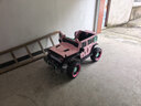 爵士酷派牧馬人兒童電動(dòng)越野車(chē)可坐大人寶寶遙控汽車(chē)男女小孩四驅玩具童車(chē) 高配粉色丶四驅+12V7A電瓶+硬座 曬單實(shí)拍圖