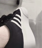adidas NIZZA PLATFORM厚底增高運動(dòng)帆布鞋女阿迪達斯三葉草 一號黑/白   36.5 曬單實(shí)拍圖