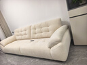 芝華仕（CHEERS）云朵沙發(fā)布藝客廳雪尼爾家具直排芝華士2159泡芙熊沙發(fā)白2.8m 曬單實(shí)拍圖