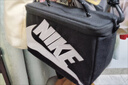 耐克NIKE單肩包/斜挎包中性鞋盒包NIKE休閑包FN3059-010黑白均碼 曬單實(shí)拍圖