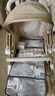 ANGI BABY嬰兒車(chē)高景觀(guān)新生嬰兒推車(chē)可坐可躺兒童推車(chē)雙向輕便折疊遛娃神器 香檳金【升級避震+一鍵換向】 避震高景觀(guān)雙向嬰兒車(chē)0-3歲用 曬單實(shí)拍圖