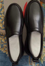 紅蜻蜓男士真皮一腳蹬軟底商務(wù)休閑皮鞋中年爸爸鞋男鞋 WTA33107 黑色42 曬單實(shí)拍圖