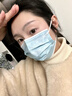 振德一次性醫用外科口罩獨立包裝防塵花粉防曬口罩成人藍色100只 曬單實(shí)拍圖