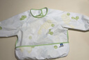 babycare寶寶吃飯罩衣兒童圍兜嬰兒反穿衣防臟輔食圍裙 青提樂(lè )章 90碼  曬單實(shí)拍圖