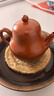 紫來(lái)順宜興原礦朱泥大紅袍一人用小茶壺高端梨式壺純手工紫砂壺泡茶壺 高梨式（單壺） 150ml 曬單實(shí)拍圖