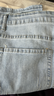 皮爾卡丹（pierre cardin）【修身透氣】牛仔褲男夏季潮流商務(wù)休閑褲小腳長(cháng)褲子淺藍色31碼 曬單實(shí)拍圖
