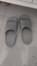 潔麗雅老人拖鞋男士夏季室內家居浴室洗澡防滑防臭家用軟底EVA涼拖鞋女 灰色 42-43 【適合41-42】 曬單實(shí)拍圖