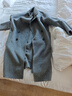 太平鳥(niǎo)男裝【含羊駝毛】羊毛大衣男冬中長(cháng)款雙面呢外套 暗影灰 第二批 L 曬單實(shí)拍圖