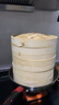 京嚴竹蒸籠家用小籠包饅頭竹制蒸籠屜點(diǎn)心蒸肉工具竹編小蒸鍋 精品楠竹丨兩層一蓋  （外徑27CM） 2層 25cm 曬單實(shí)拍圖