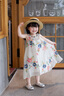 酷樂(lè )羊女童連衣裙夏裝2026新款洋氣兒童公主裙背心裙女孩度假掛脖吊帶裙 米白色 120 曬單實(shí)拍圖