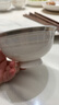 陶相惠 陶瓷飯碗4.5英寸湯碗家用餐具骨瓷防燙高腳米飯碗10只套裝微波爐 曬單實(shí)拍圖