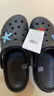 CROCS卡駱馳貝雅云彩女士洞洞鞋|208186 黑色-001 37/38(240mm) 曬單實(shí)拍圖
