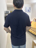 蜀黍家聚涼防曬插肩袖polo男26夏季速干翻領(lǐng)短袖原紗涼感防曬衣男士T恤 黑色 2XL 推薦高180重161-170 曬單實(shí)拍圖