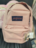JANSPORT杰斯伯書(shū)包輕便雙肩包男女旅行包簡(jiǎn)約背包電腦包學(xué)生校園 4QUE7N8蜜蠟粉-側袋+隔層 曬單實(shí)拍圖