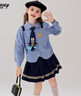 迪士尼女童春裝衣服瘋狂動(dòng)物城套裝2026春季新款兩件套帶領(lǐng)帶兒童套裝 曬單實(shí)拍圖