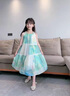G.duck童裝女童連衣裙2026新款兒童裙子夏裝無(wú)袖A字裙波西米亞風(fēng)度假裙 藍綠色 120 建議110-120cm6-7歲cm 曬單實(shí)拍圖
