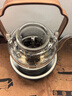 容山堂玻璃蒸煮茶壺養生壺大號泡茶壺電陶爐套裝煮茶器提梁壺圍爐煮茶器 海棠木把蒸煮提梁壺-平光 1L 曬單實(shí)拍圖