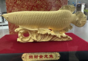 大明銅匠絨沙金大號金龍魚(yú)擺件招財開(kāi)業(yè)喬遷之喜搬家禮物客廳辦公室裝飾品 曬單實(shí)拍圖