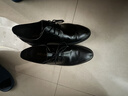 百麗男鞋通勤商務(wù)正裝鞋春夏職場(chǎng)婚鞋真皮鞋牛皮 黑色-無(wú)釘版 42 曬單實(shí)拍圖
