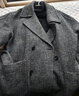 GXGGXG男裝定織亞麻羊毛混紡雙排扣經(jīng)典柴斯特長(cháng)款 深花灰 170/M 曬單實(shí)拍圖
